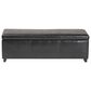 Baxton Studio Bench Storage Ottoman in Dark Brown, , large