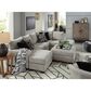 Ashley Megginson 3-Piece Left Facing U-Shaped Sectional with Sofa Chaise and Storage Ottoman in Storm, , large