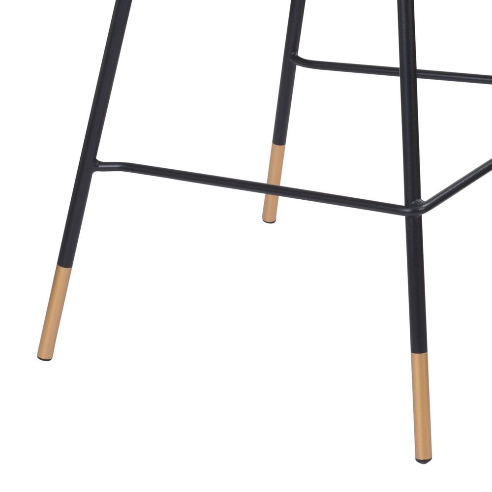 Zuo Modern Var Counter Stool in Yellow and Black, , large