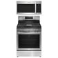 Frigidaire Gallery 2-Piece Kitchen Package with 5.1 Cu. Ft. Gas Range and 30" Over-The-Range Microwave in Stainless Steel, , large