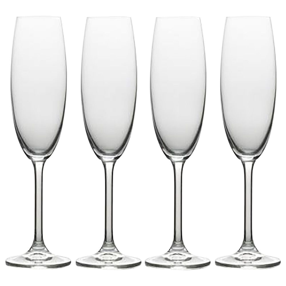 Mikasa Julie 8 Oz. Champagne Flute in Clear - Set of 4, , large