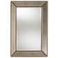 Baxton Studio Neva Rectangular Accent Wall Mirror in Antique Gold, , large