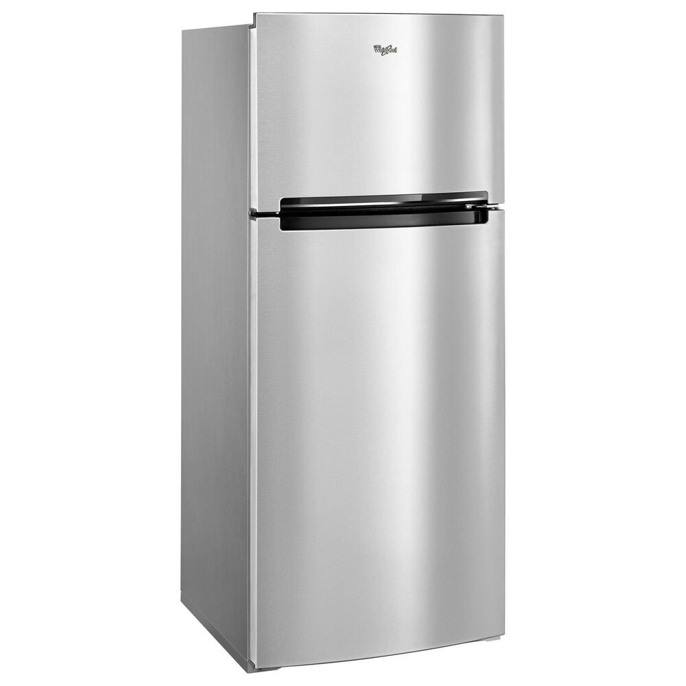 Whirlpool 18 Cu. Ft. Top Freezer Refrigerator with EZ Connect Icemaker Kit in Fingerprint Resistant Metallic Steel, , large