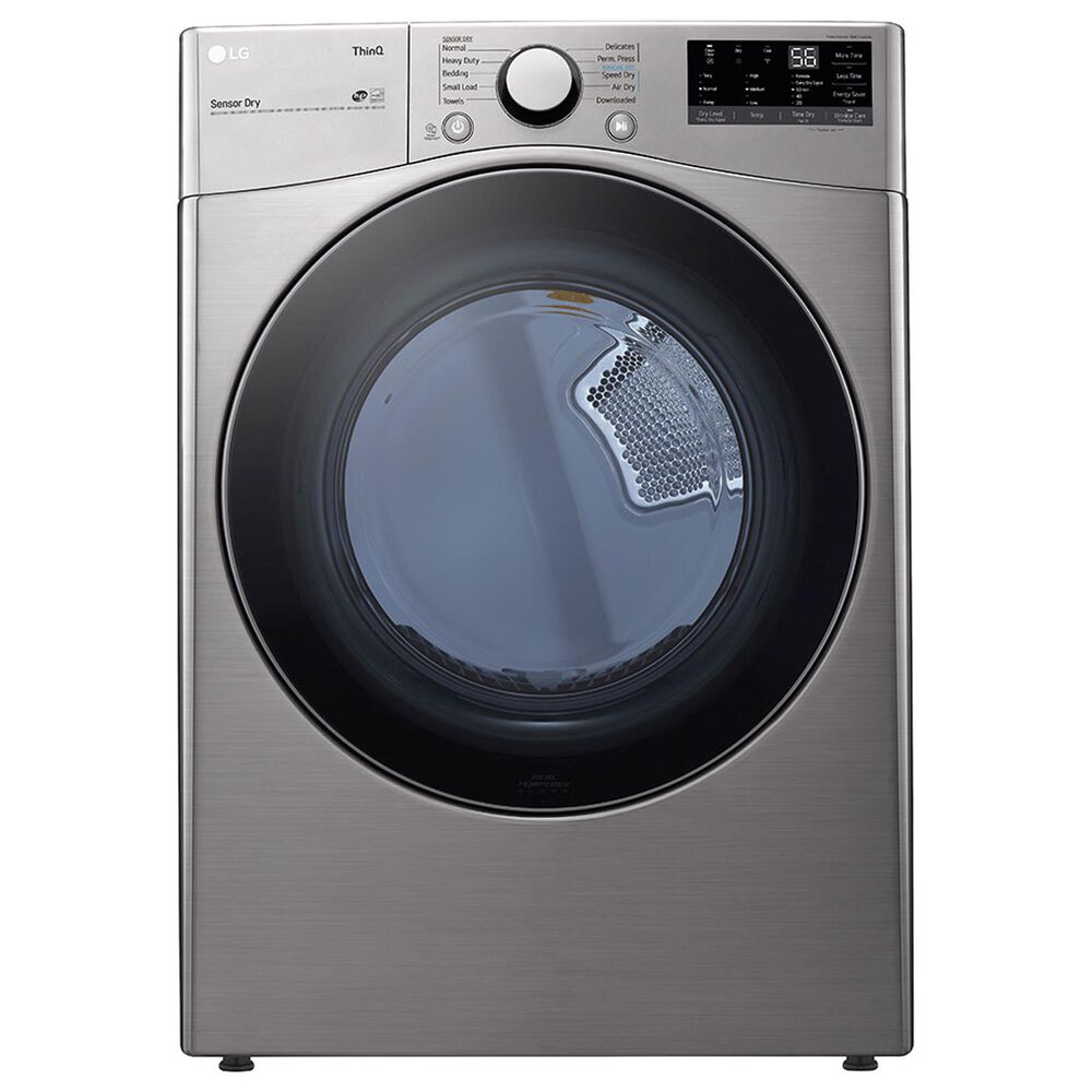 LG 7.4 Cu. Ft. Smart Wi-Fi Enabled Front Load Electric Dryer in Graphite Steel, , large