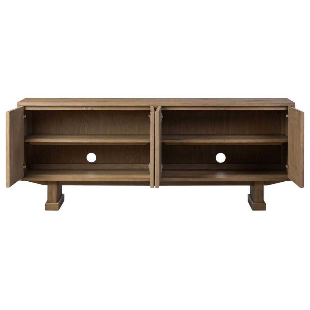 Four Hands Haiden Adela 4-Door Sideboard in Drifted Oak Veneer, , large
