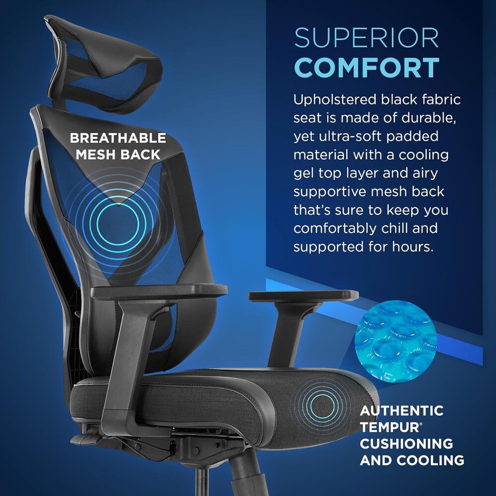 Raynor Group Blaze Gaming Chair in Black, , large