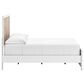 Ashley Charbitt Full Panel Bed in Oak Grain and Matte White, , large