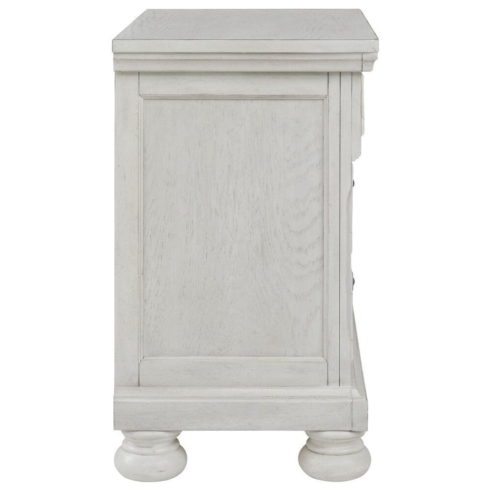 Ashley Robbinsdale 4-Piece Queen Storage Bedroom Set in Antique White, , large