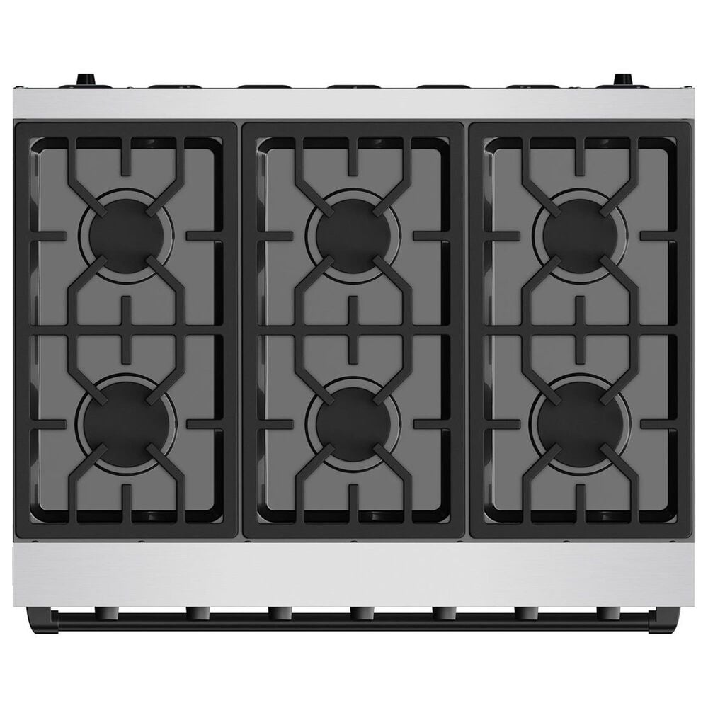 Thor Kitchen Gordon Ramsay 6 Cu. Ft. Professional Liquid Propane Range with Black Handle Kit in Stainless Steel, , large