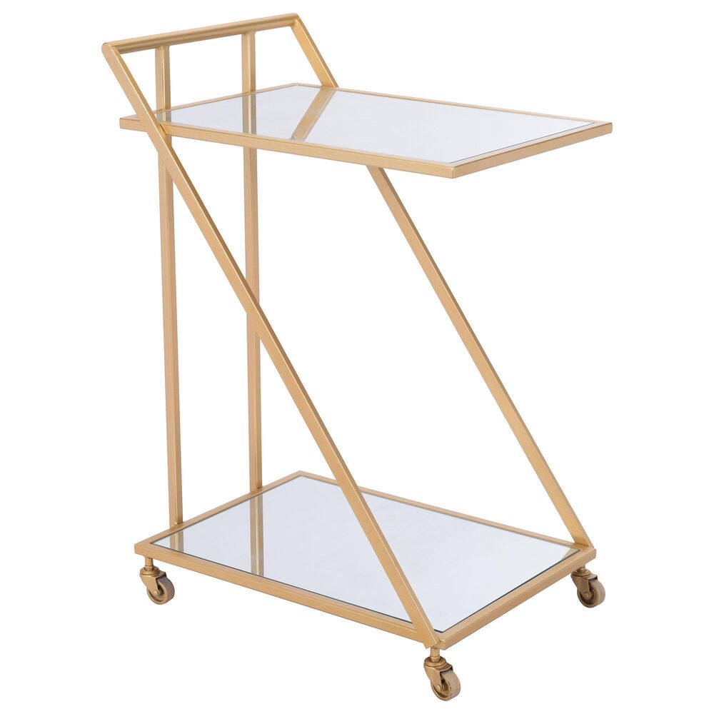 Zuo Modern Alto Bar Cart in Gold, , large