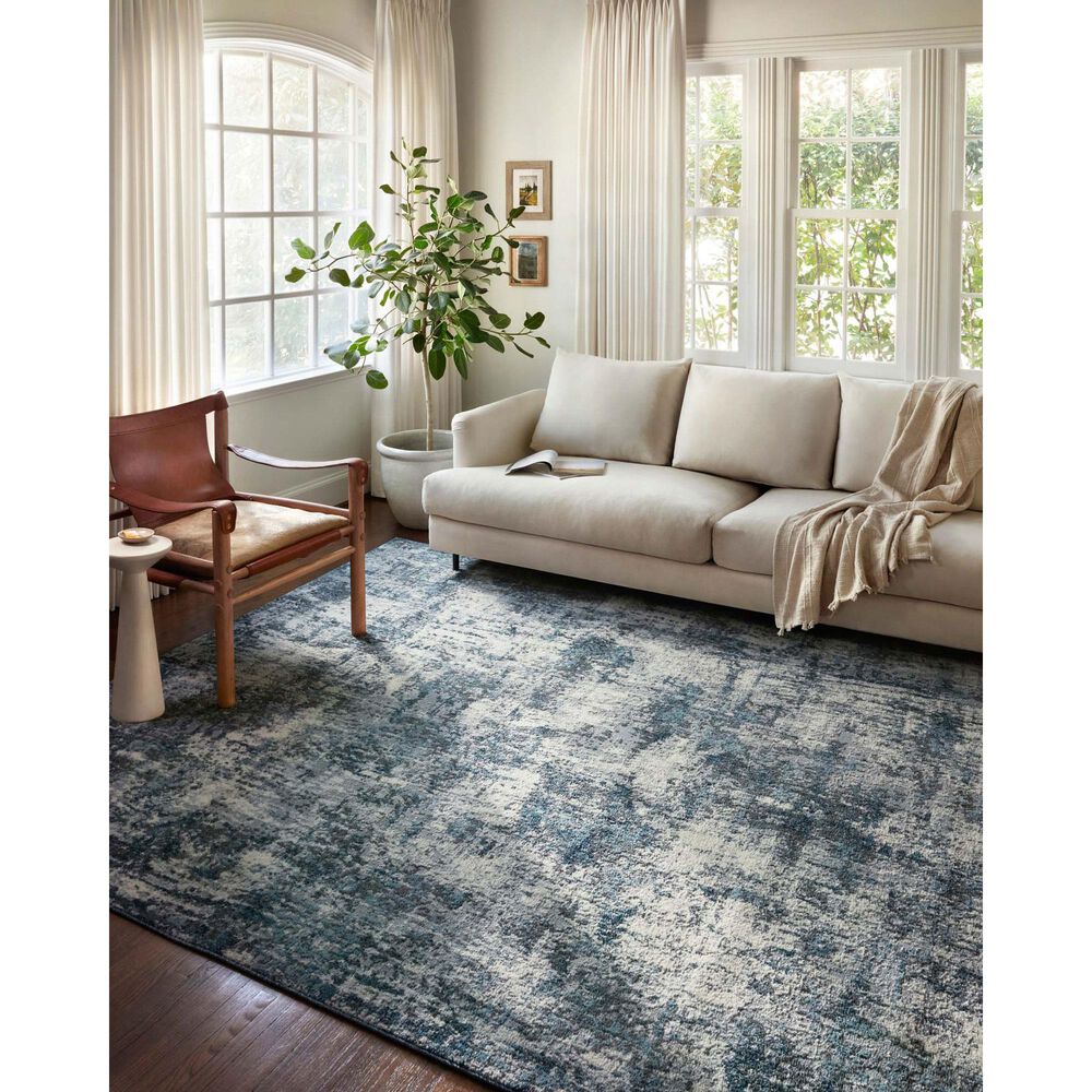 Loloi II Austen 5&#39;3&quot; x 7&#39;7&quot; Natural and Ocean Area Rug, , large