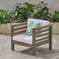 Hearth and Haven Oana Outdoor Club Chair with Cushion in Gray, , large