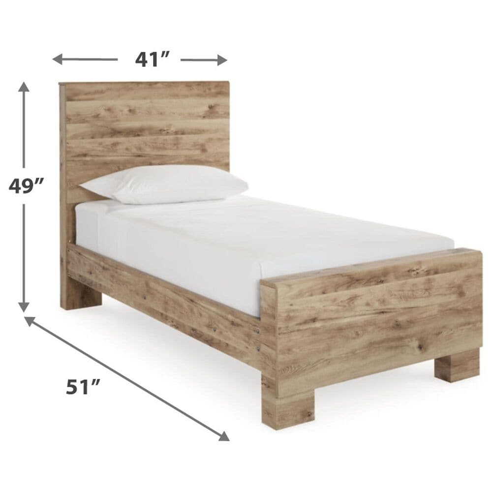Ashley Hyanna Twin Bed in Golden Rustic Tan, , large