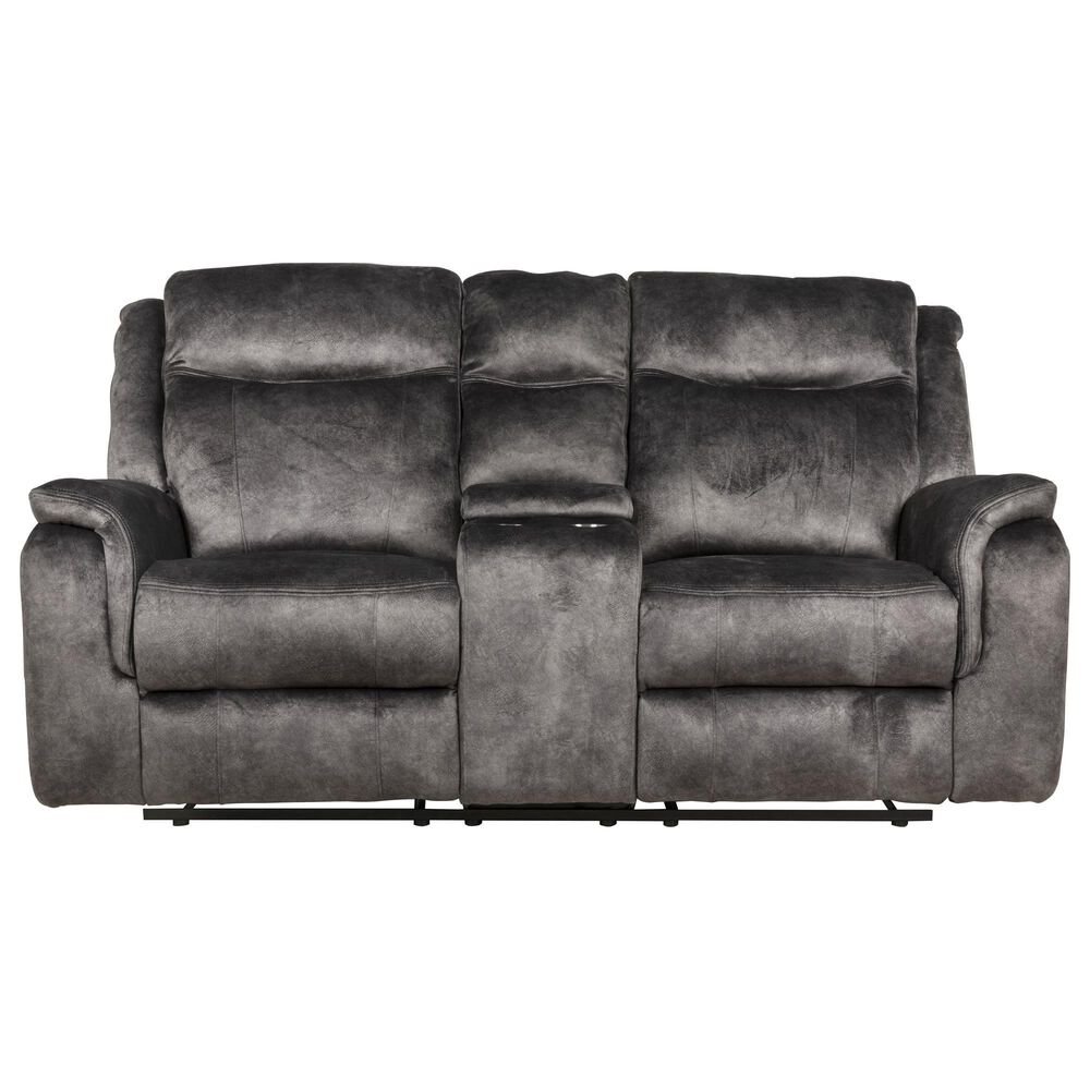 New Heritage Design Park City Manual Reclining Loveseat in Slate, , large
