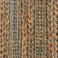 L&R Resources Natural Fiber 2"6" x 7"9" Blue and Green Runner, , large