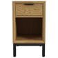 Hawthorne Furniture Newport Chairside Table in Natural Oak, , large