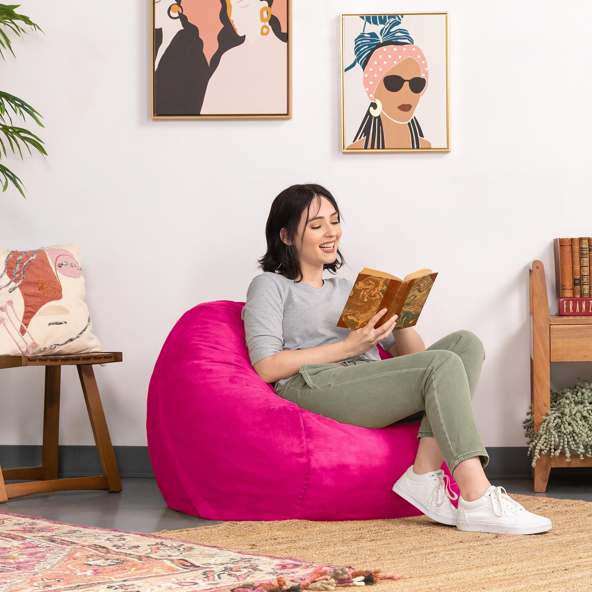 Bean bag with removable cover store