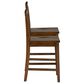 Linon Home Decor Percival Counter Stool in Rich Walnut (Set of 2), , large