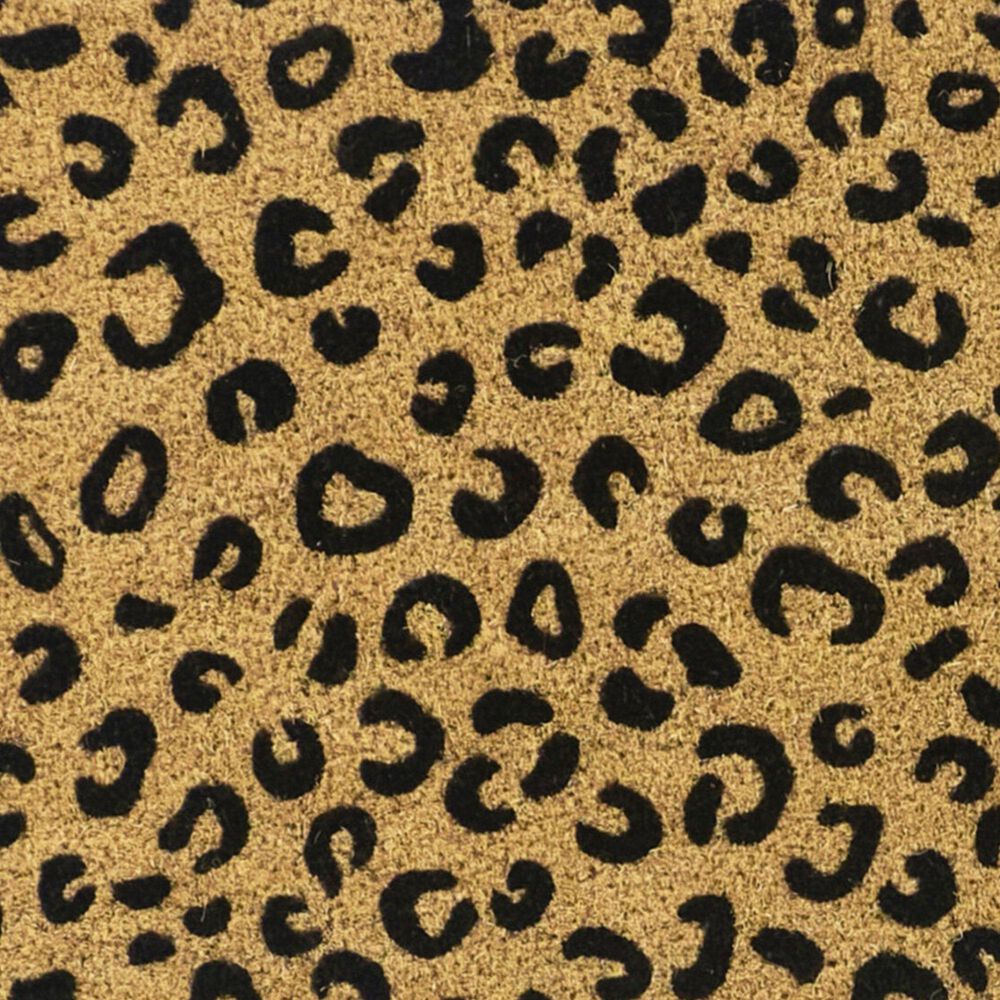 Balta Rugs Leopard Animal Print Black 1&#39;6&quot; x 2&#39;6&quot; Door Mat, , large