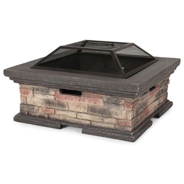 Noble House Pickerel Square Fire Pit in Gray, , large