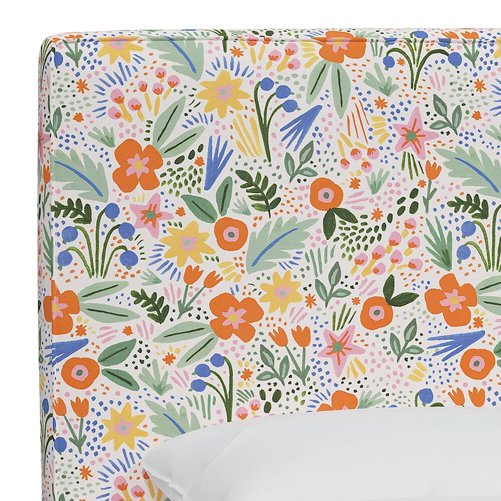 Rifle Paper Co Crafted by Cloth and Company Elly Queen Headboard in Merida Multi, , large