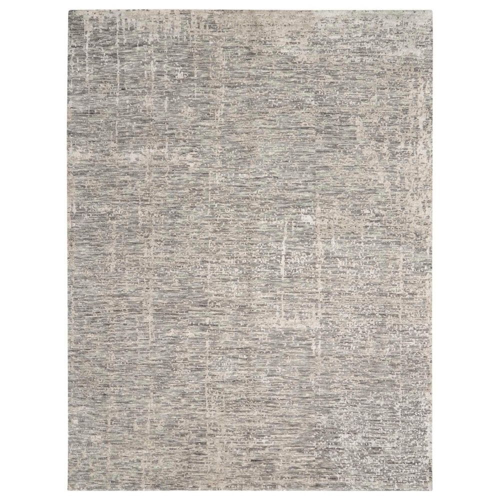 Nourison Luna 9"9" x 13"9" Grey and Silver Area Rug, , large
