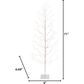 The Gerson Company 6" Birch Tree with Warm White and Cool White LED Lights in White, , large