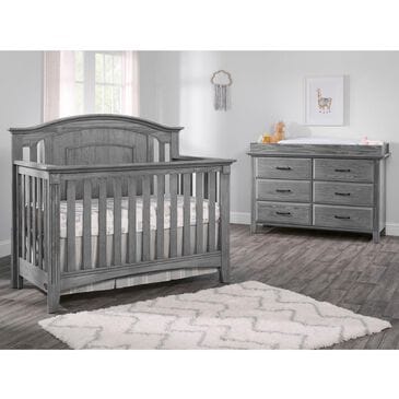 Oxford Village Willowbrook 3 Piece Nursery Set in Graphite Gray, , large