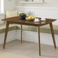 Armen Living Amaris Dining Table in Warm Walnut - Table Only, , large