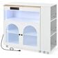 HOMLUX 56" Kitchen Island with Extended Table in White, , large