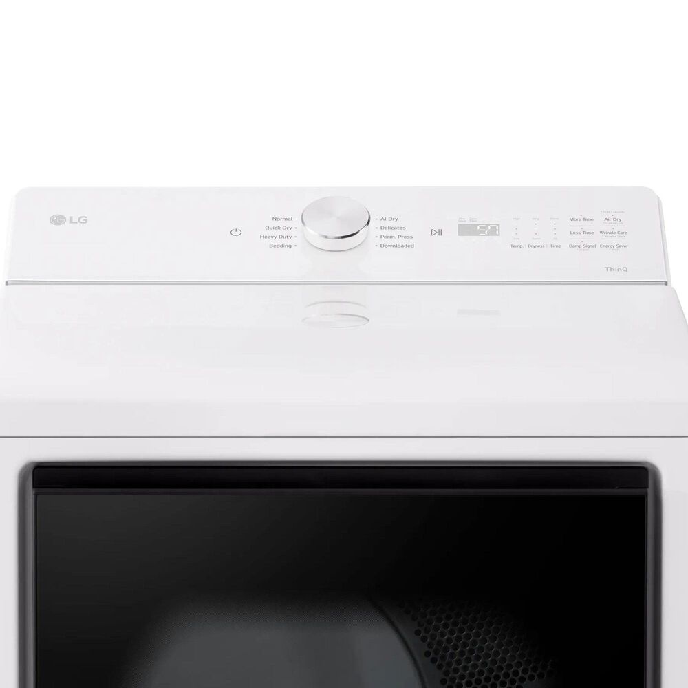 LG 5 Cu. Ft. Smart Top Load Washer and 7.3 Cu. Ft. Electric Dryer Laundry Pair in Alpine White, , large