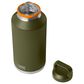 YETI Rambler 64 Oz Water Bottle with Color-Blocked Chug Cap in Olive and King Crab Orange, , large