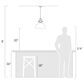 Golden Lighting Hines 1-Light Pendant in Matte Black, , large
