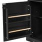 HOMLUX 54.9" Kitchen Island with Drop Leaf in Black and Brown, , large