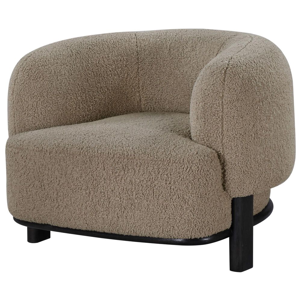 Coaster Lawler Barrel Back Accent Chair in Brown, , large