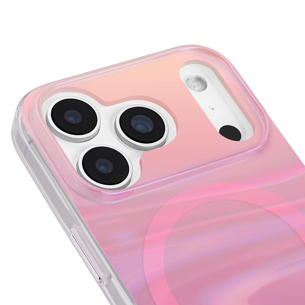 Case-Mate Peach Bubble MagSafe Case for iPhone 17 Pro in Peach Iridescent, , large