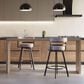 Steve Silver Gene Swivel Counter Stool in Charcoal, , large