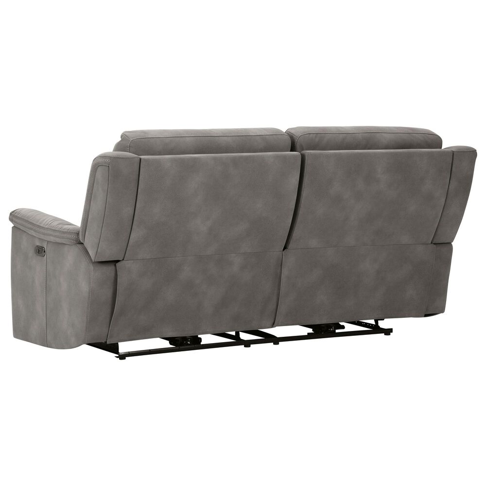 Ashley Next-Gen DuraPella Power Reclining Sofa with Power Headrest in Slate, , large