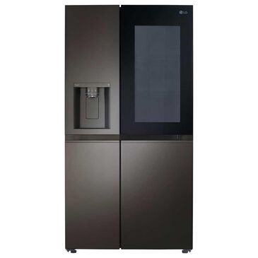 LG 27.1 Cu. Ft. Side-by-Side Refrigerator in Black Stainless Steel, , large