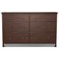 Archbold Furniture Heritage King Raised Panel Bed with Dresser, Chest, and Two Nightstands in Brown Mahogany, , large