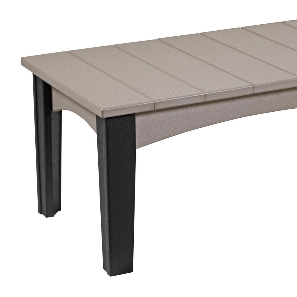 Amish Orchard Island Coffee Table in Weatherwood and Black, , large