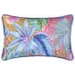 J. Queen Bold Hanalei 12" x 20" Lumbar Pillow in Aqua, Orange, Pink, and Blue, , large