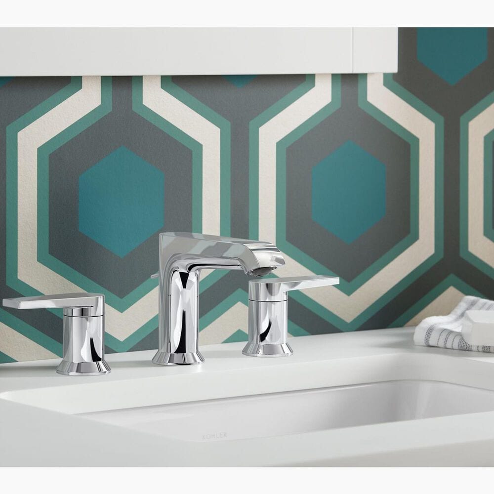 Kohler Hint Widespread Bathroom Sink Faucet in Polished Chrome, , large