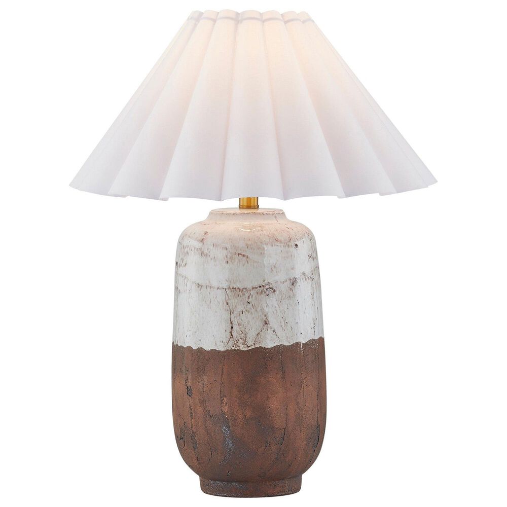 Southern Lighting Sonoma Table Lamp in White and Rust, , large