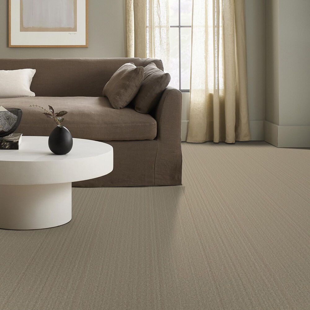 Shaw Serene Stria Carpet in Dried Wheat, , large