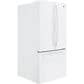GE Appliances 18.6 Cu. Ft. Counter-Depth French-Door Refrigerator in White, , large