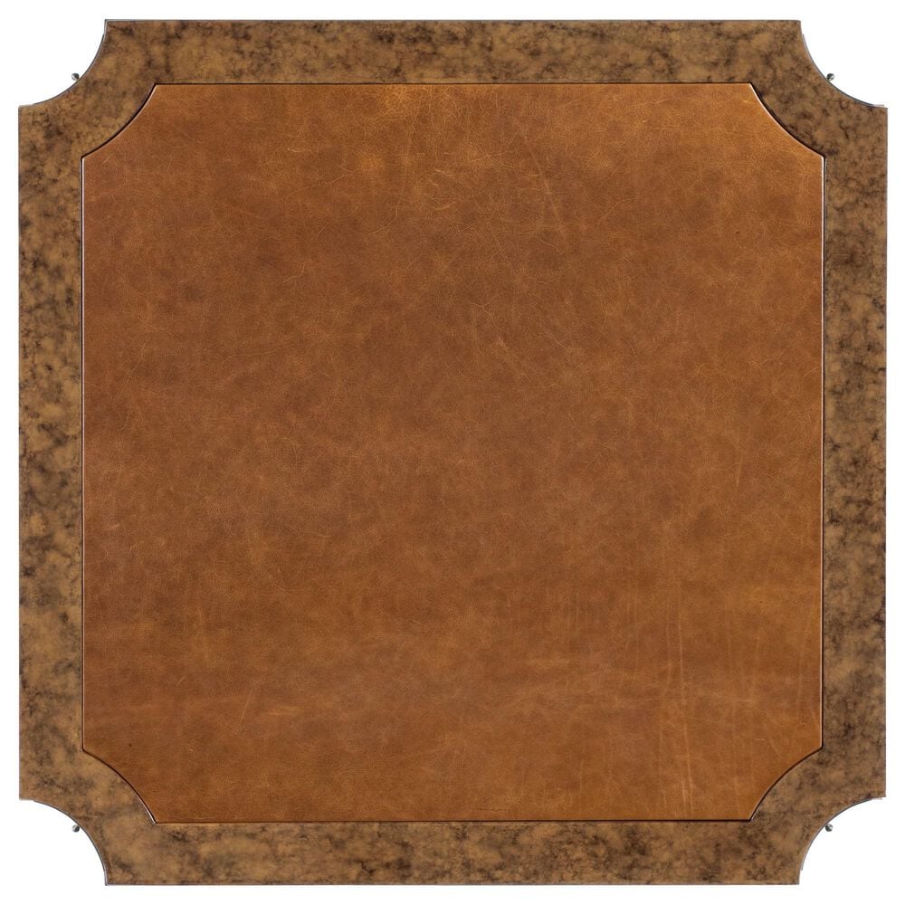 Hooker Furniture Archives 5-Piece Square Game Table Set in Mottled Amber and Classic Walnut, , large