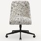 Rifle Paper Co Crafted by Cloth and Company Oxford Office Chair in Aviary Black/Cream, , large
