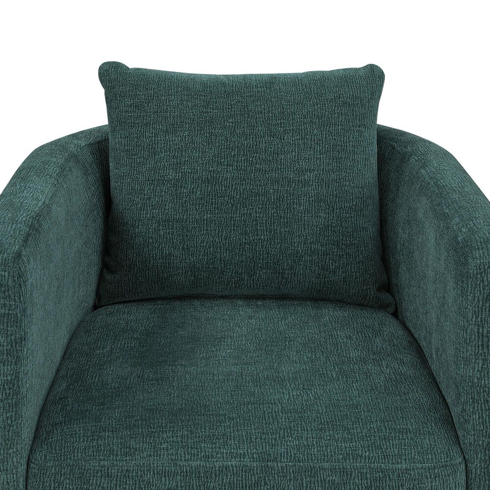 Hearth and Haven Sutton Swivel Chair in Peacock, , large