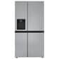 LG 22.5 Cu. Ft. Side-By-Side Counter-Depth Refrigerator in PrintProof Stainless Steel, , large